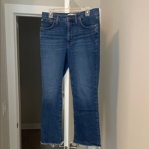 Madewell Flare Jeans in Deep Blue